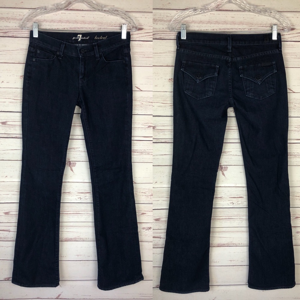 7 For all Mankind Dark wash bootcut jeans 25x31